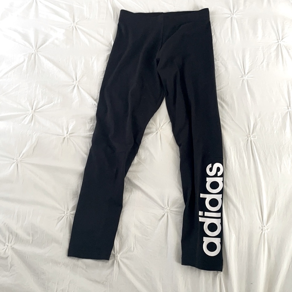 black adidas leggings